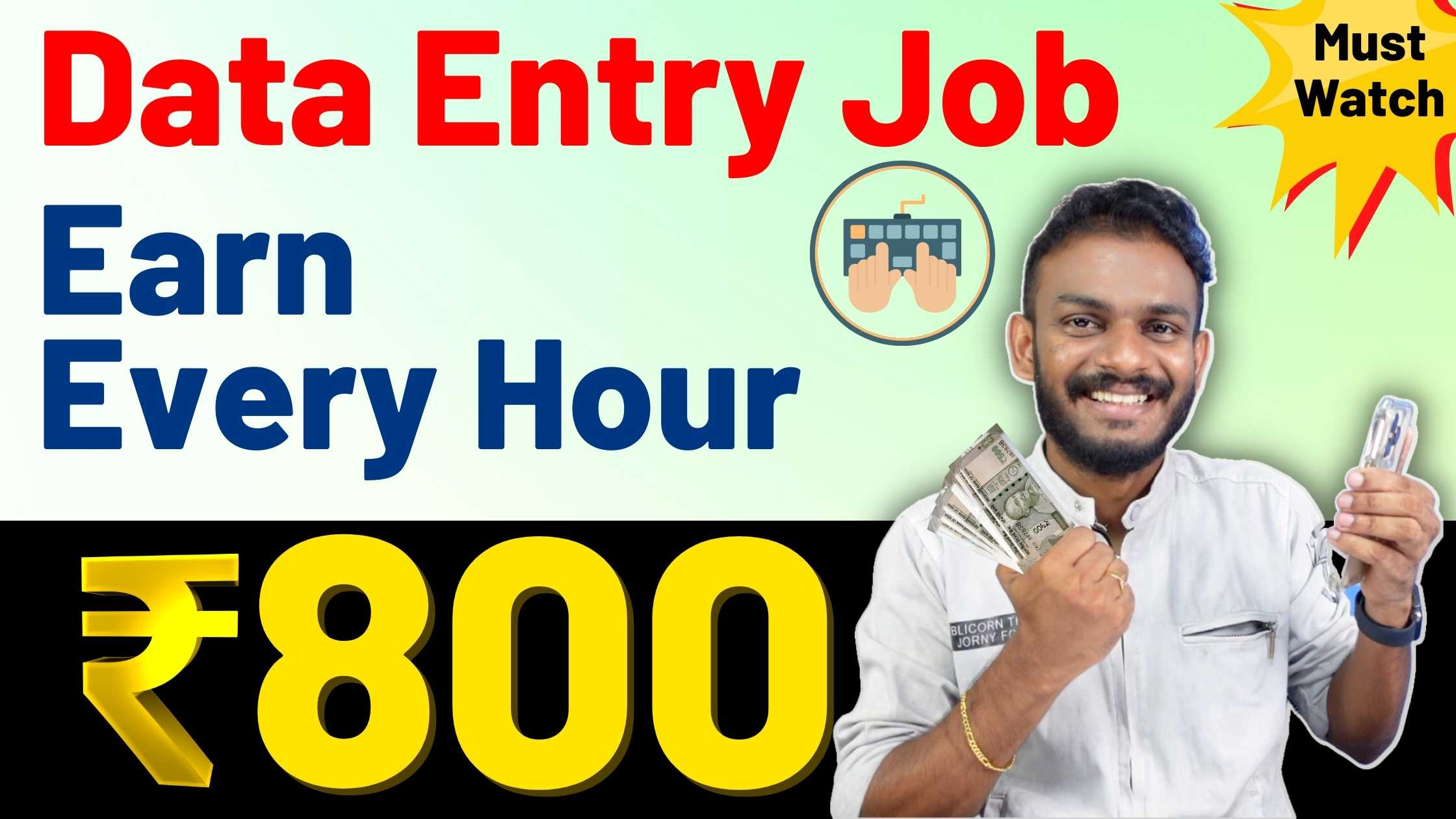 Writing Job – Earn 800 Rs Per Hour – Writing Jobs From Home – Freelance Writing Jobs – Data Entry