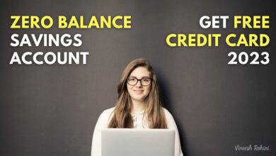 Zero Balance Savings Account